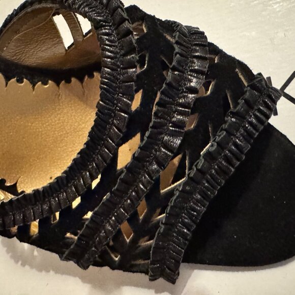 Manolo Blahnik Mules Black Suede - Picture 5 of 5